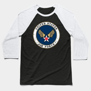 United Stated Air Force USAF Vintage Logo Baseball T-Shirt